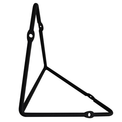Suporte Mão Francesa Triangular Prateleira Aramado Estilo Industrial Preto