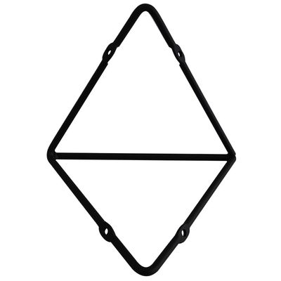 Suporte Mão Francesa Triangular Prateleira Aramado Estilo Industrial Preto