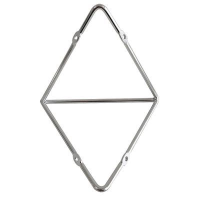 Suporte Mão Francesa Triangular Prateleira Aramado Estilo Industrial Cromado