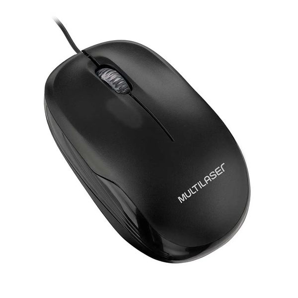 Mouse Multilaser 1200DPI USB Preto MO255 Mouse Multilaser 1200DPI USB Preto MO255