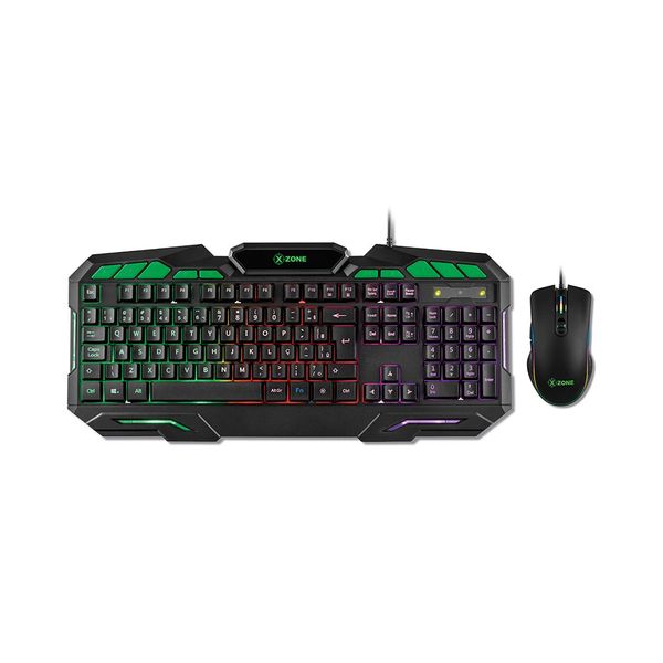 Kit Teclado e Mouse Gamer X-Zone GTC-01 Preto