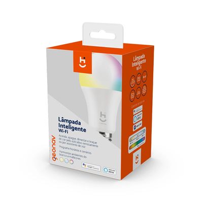 Lâmpada Inteligente Wi-Fi HIE27QF Geonav