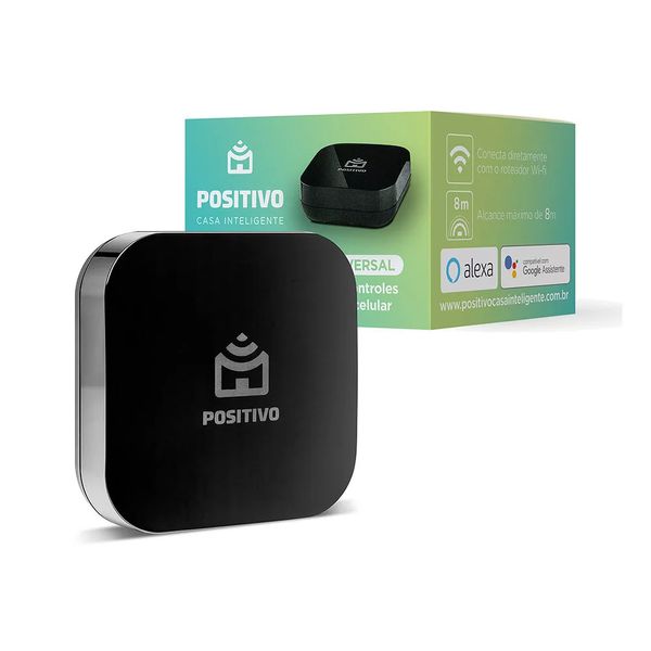 Controle Remoto Universal Inteligente Positivo Smart Home Preto