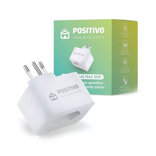 Tomada Inteligente Positivo WI-FI Smart Home Branca