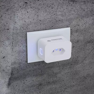 Tomada Inteligente Positivo WI-FI Smart Home Branca