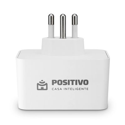 Tomada Inteligente Max Positivo WI-FI 16A Smart Home Branca