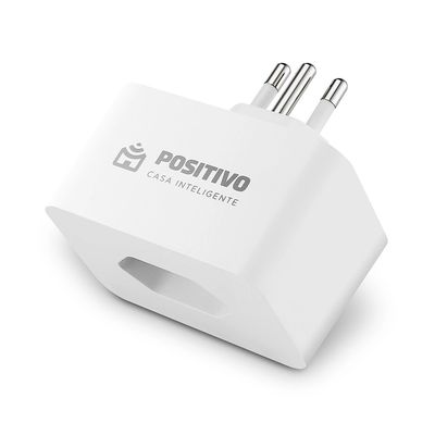 Tomada Inteligente Max Positivo WI-FI 16A Smart Home Branca
