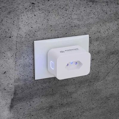 Tomada Inteligente Max Positivo WI-FI 16A Smart Home Branca