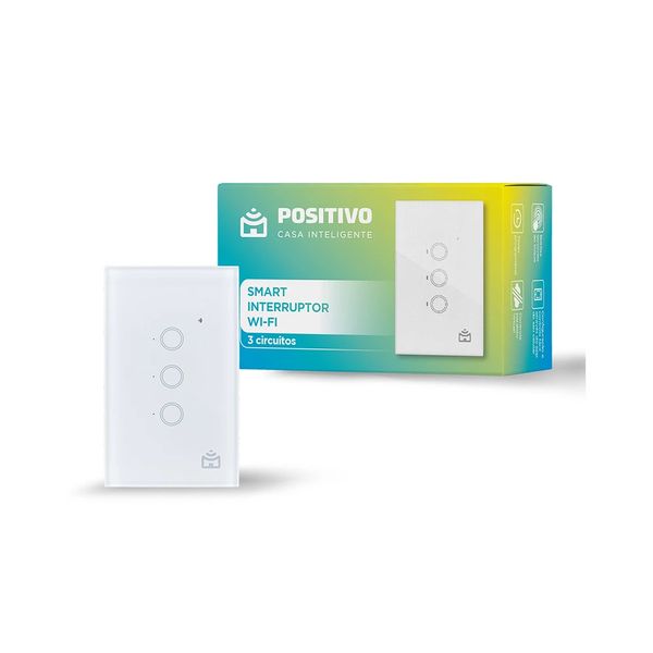 Smart Interruptor Positivo Wi-Fi Smart Home 10A 2.4 GHz 2.000W Bivolt Branco Smart Interruptor Positivo Wi-Fi Smart Home 10A 2.4 GHz 2.000W Bivolt Branco