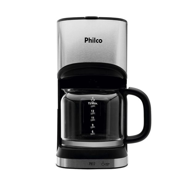 Cafeteira Elétrica Philco PH17 Preta 15 Xícaras - 127V