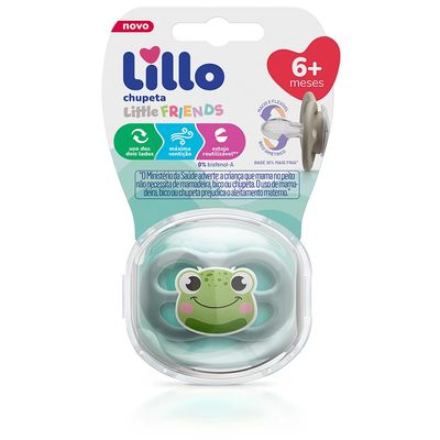 Chupeta Lillo Pequenos Amigos Sapo Tamanho 2