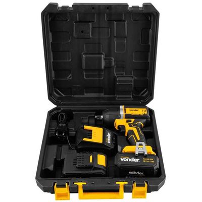 Chave de Impacto Bateria 18V Encaixe de 1/2" Carregador Bivolt CIV 180B Vonder