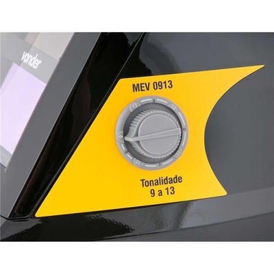 Máscara para solda com escurecimento automático tonalidade 9 a 13 MEV 0913 VONDER PLUS