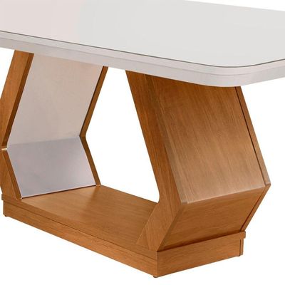 Mesa Sala De Jantar Lara 180cm Canto Copo