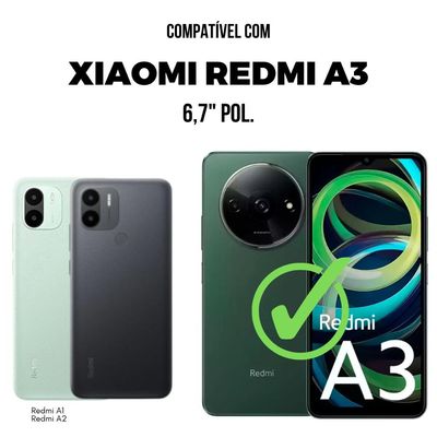 Película para Xiaomi Redmi A3 - Traseira de Fibra de Carbono Preta - Gshield