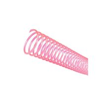 Espirais para Encadernação Rosa Transparente 29mm 200 Folhas 35 und