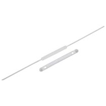 Grampo Trilho Estendido 30cm Plástico para Pasta Suspensa Dello 50 Unidades Branco