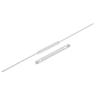 Grampo Trilho Estendido 30cm Plástico para Pasta Suspensa Dello 50 Unidades Branco