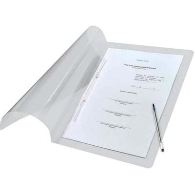Grampo Trilho Estendido 30cm Plástico para Pasta Suspensa Dello 50 Unidades Branco