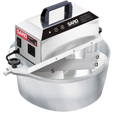 Panela Misturadora Automática Elétrica 4L para Doces e Salgados Saro Bivolt Cinza