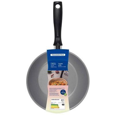 Frigideira Tramontina 20cm Turim Alumínio Chumbo Revestimento Antiaderente Starflon Max 0,8L