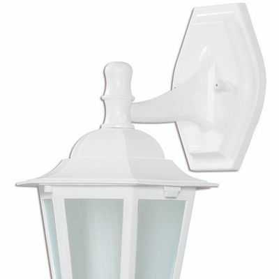 Arandela Branca Luminária Parede 37cm Lâmpada E27 Bivolt Dit