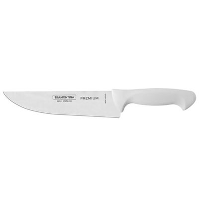 Jogo De Facas 3 Peças Premium Inox Tramontina Legumes Carnes Branco