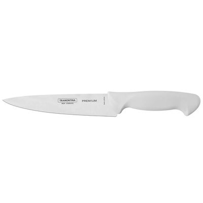 Jogo De Facas 3 Peças Premium Inox Tramontina Legumes Carnes Branco