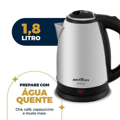 Chaleira Elétrica Britânia 1,8L Inox BCHE18A 220V