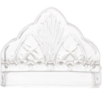 Jogo 10 Suporte para Papel de Mesa 12,5cm Cristal Dublin Lyor Porta Guardanapos