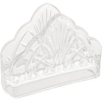 Jogo 10 Suporte para Papel de Mesa 12,5cm Cristal Dublin Lyor Porta Guardanapos