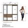 Guarda Roupa Closet 3 peças Cabideiro Gaveta Preto e Montana com Nichos Easy Prodecor