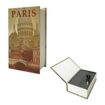 Cofre Livro Estampado Paris Tamnho G -Western