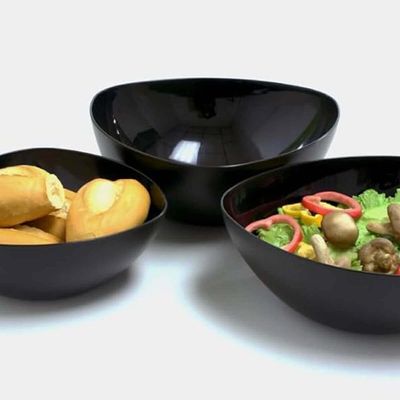 Kit 2 Tigelas Saladeiras 5L Essential  31cm Servir Sobremesas Frutas Pipoca