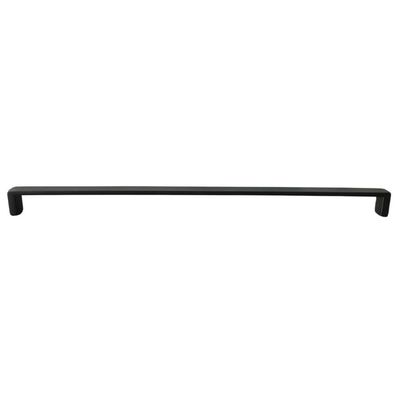 10 Puxadores Alça para Móveis 358mm Preto Fosco Zamac Balcão Guarda-Roupas Gavetas