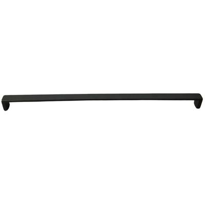 10 Puxadores Alça para Móveis 358mm Preto Fosco Zamac Balcão Guarda-Roupas Gavetas