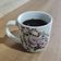 Conjunto 6 Xícaras Grande Porcelana de Chá Café Florida 360ml Branca Germer Garden Urban