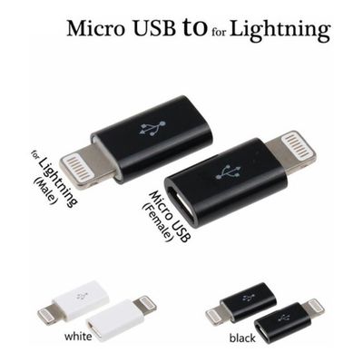 Adaptador Lightning Micro Usb 8 Pinos iPhone 5 6 7 8 X 10