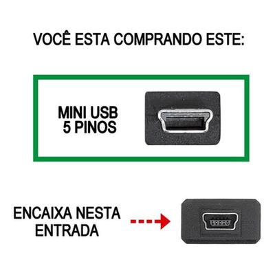Cabo Dados + Carga Usb 2.0 Hd Externo 20Cm Hx-Mud10Ea/G2