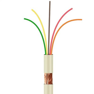 Cabo Manga 5x26 AWG - com Blindagem Bege - 40 Metros