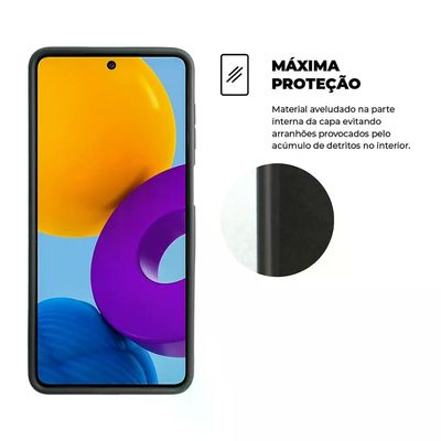 Kit Capa Silicon Veloz e Película Hydrogel HD para Samsung Galaxy M52 - Gshield