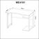Mesa Gamer 105cm ME4161 Preto/Preto Tecnomobili