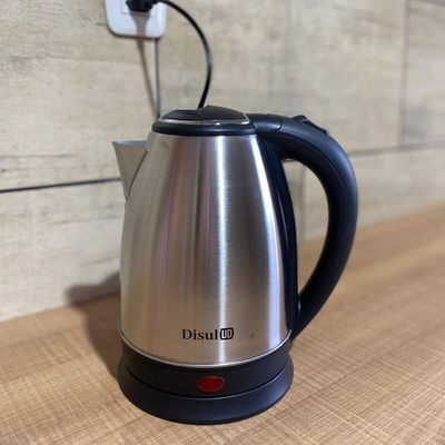 Chaleira Jarra Elétrica Inox 1,8L 220V Água Quente Desligamento Automático Disul Cinza / 220v