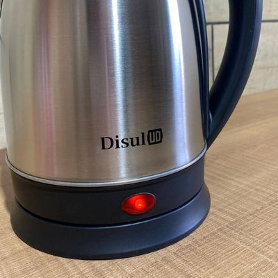 Chaleira Jarra Elétrica Inox 1,8L 220V Água Quente Desligamento Automático Disul Cinza / 220v