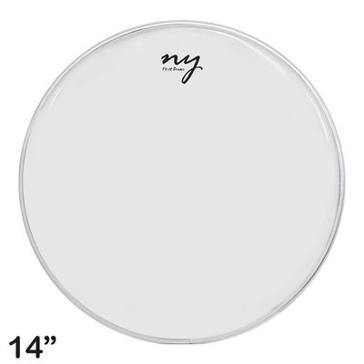 Kit 3 Peles Leitosas Translucidas para Bateria 14" New York