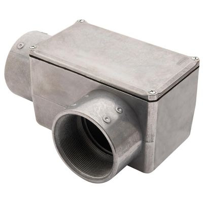 Condulete fixo 2.1/2" tipo "LL" - com tampa / rosca BSP / sem pintura