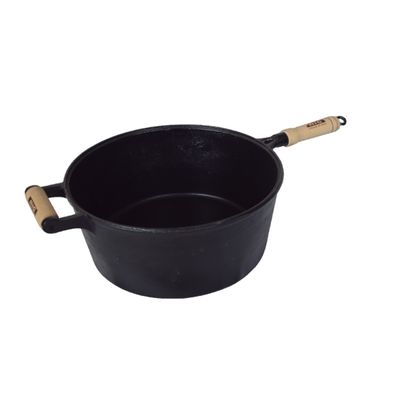 Cacarola de Ferro Fundido Com Cabo Sem Tampa - 6 Lt