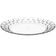 Conjunto 12 Pratos Grandes Plástico Resistente 26cm Transparentes Crippa