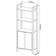 Estante para Livros Multiuso com 2 Portas e 1 Prateleira Branco e Nogal AZ1009 Tecnomobili Livreiro Escritório