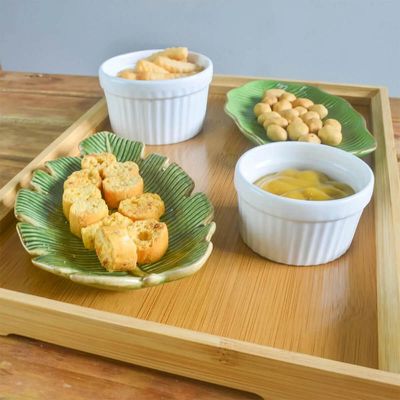 Kit 12 Ramekin Porcelana Branco 155ml Classic 8,4x5cm Canelado Molhos Guarnição